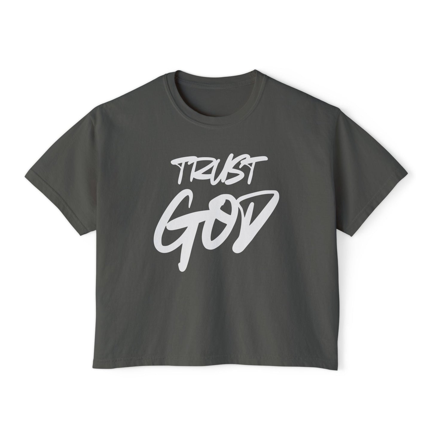 Trust God | Proverbs 3:5 - Women's Boxy Tee - WISDOM x WONDER
