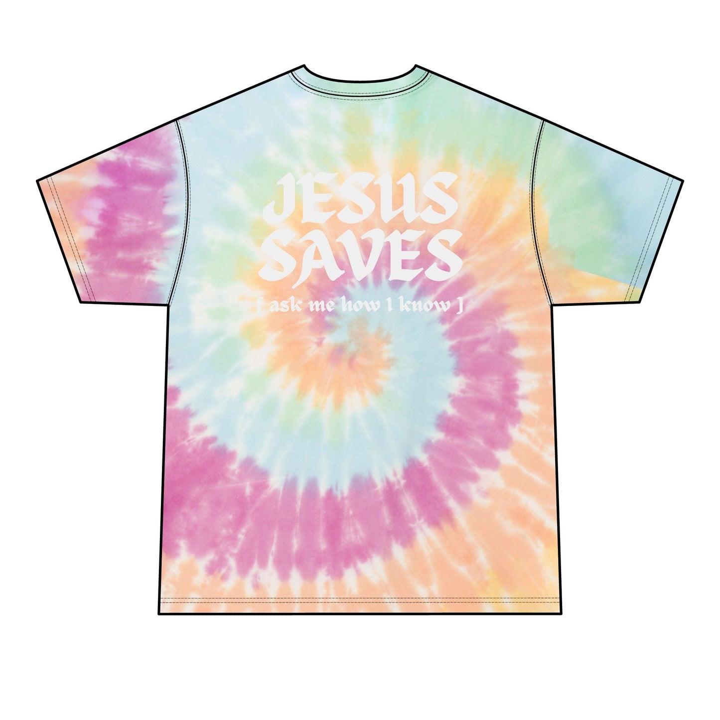 Jesus Saves - Tie - Dye Tee - WISDOM x WONDER