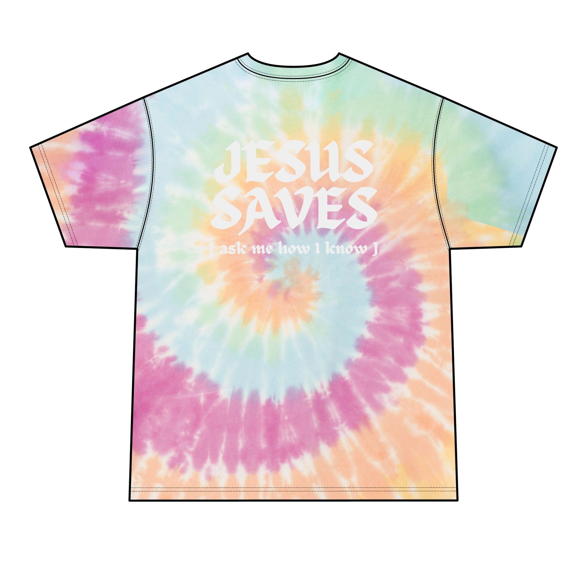 Jesus Saves - Tie - Dye Tee - WISDOM x WONDER