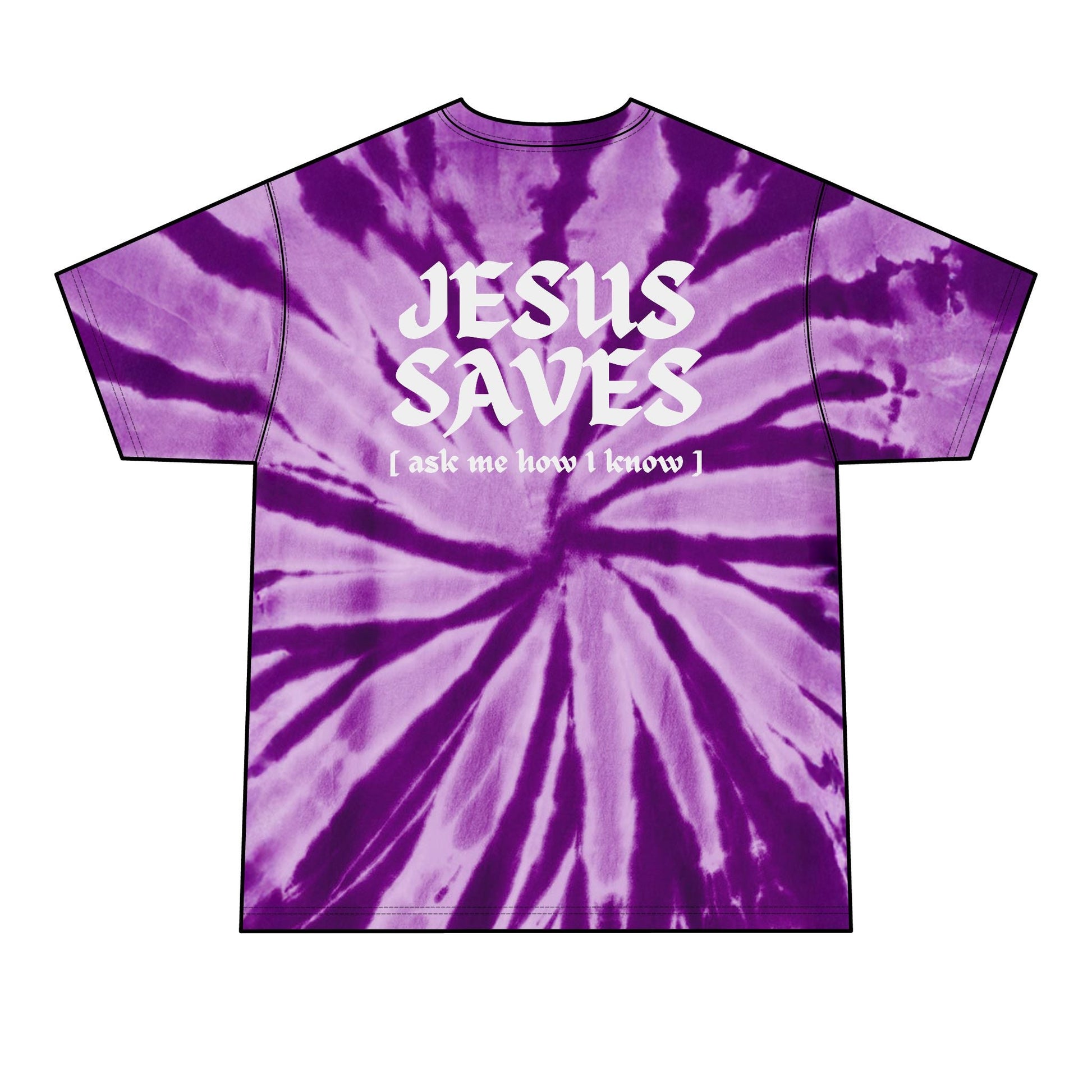 Jesus Saves - Tie - Dye Tee - WISDOM x WONDER