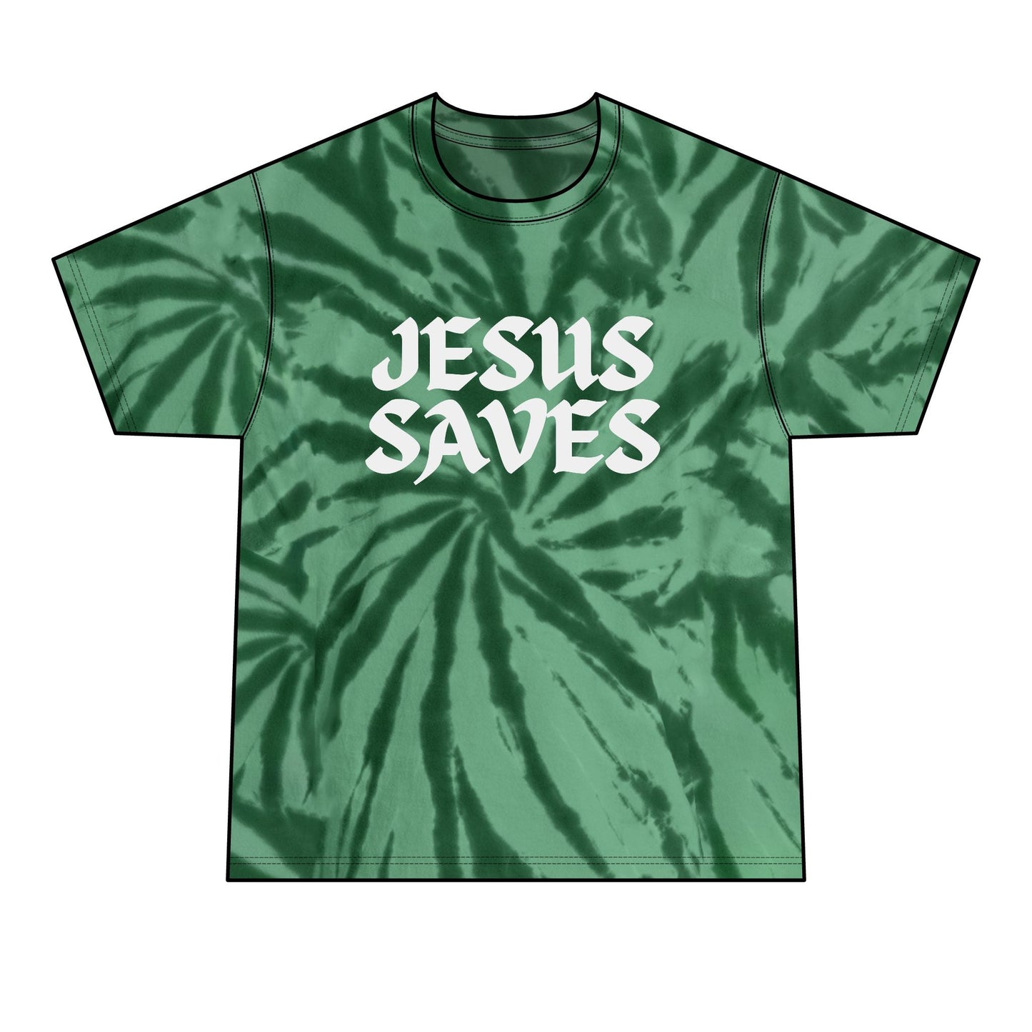 Jesus Saves - Tie - Dye Tee - WISDOM x WONDER