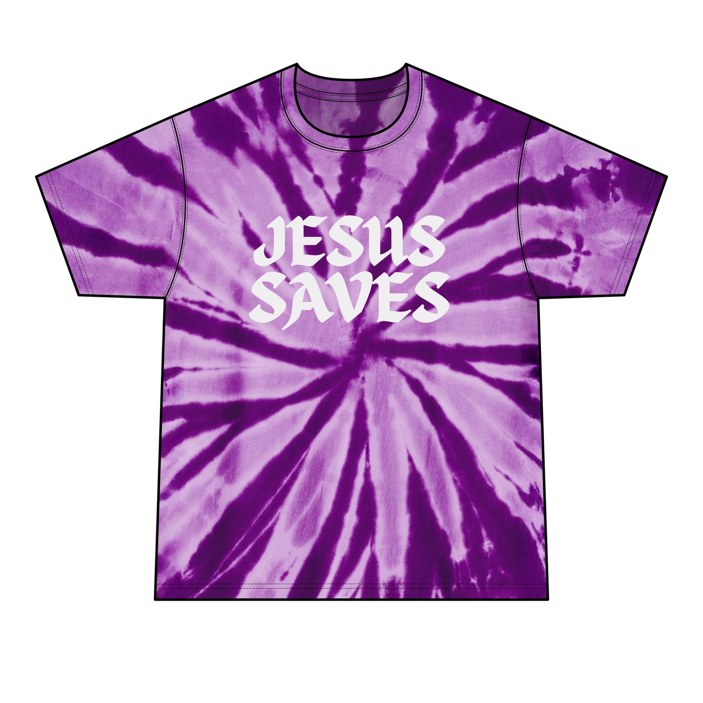 Jesus Saves - Tie - Dye Tee - WISDOM x WONDER