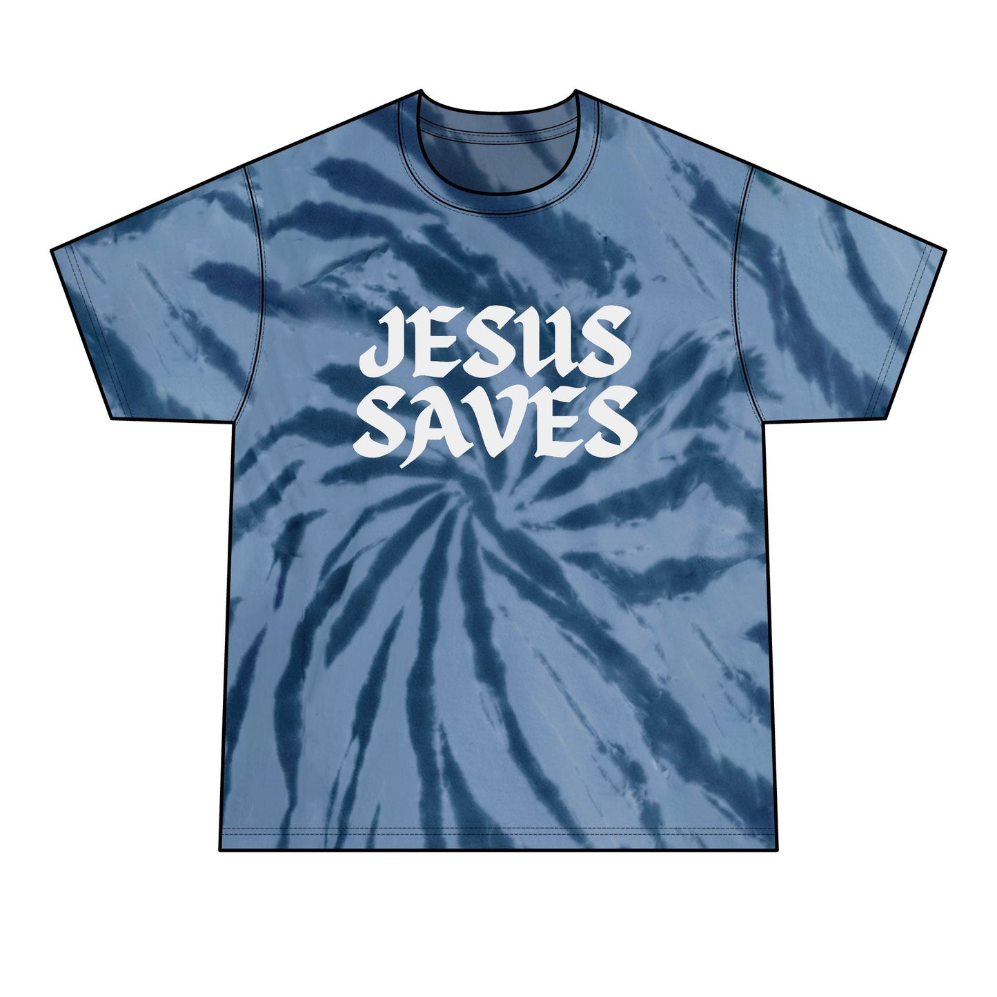 Jesus Saves - Tie - Dye Tee - WISDOM x WONDER