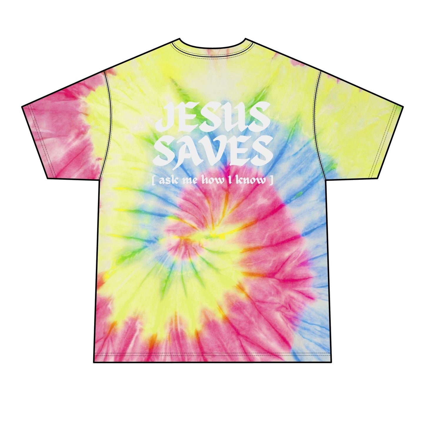 Jesus Saves - Tie - Dye Tee - WISDOM x WONDER