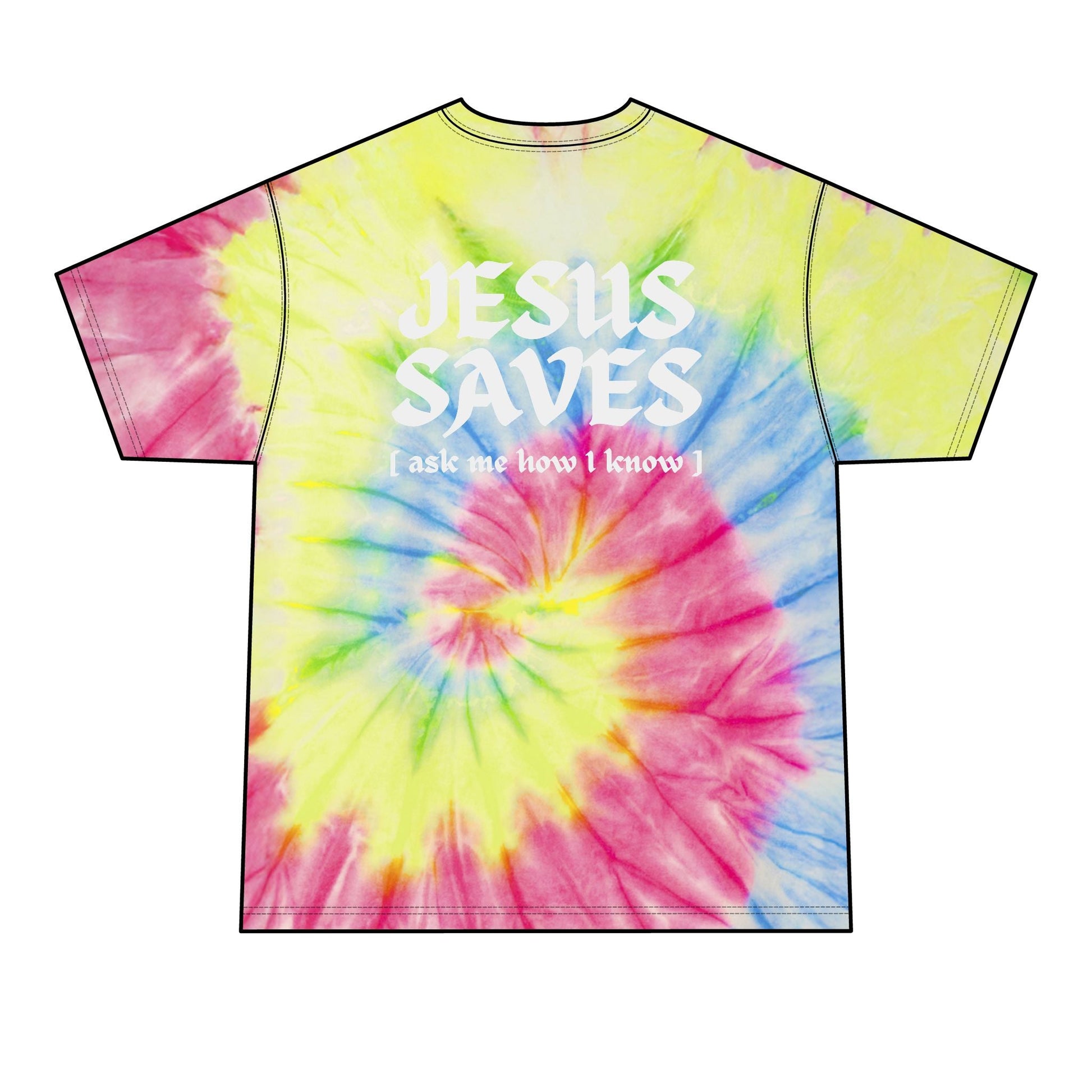 Jesus Saves - Tie - Dye Tee - WISDOM x WONDER
