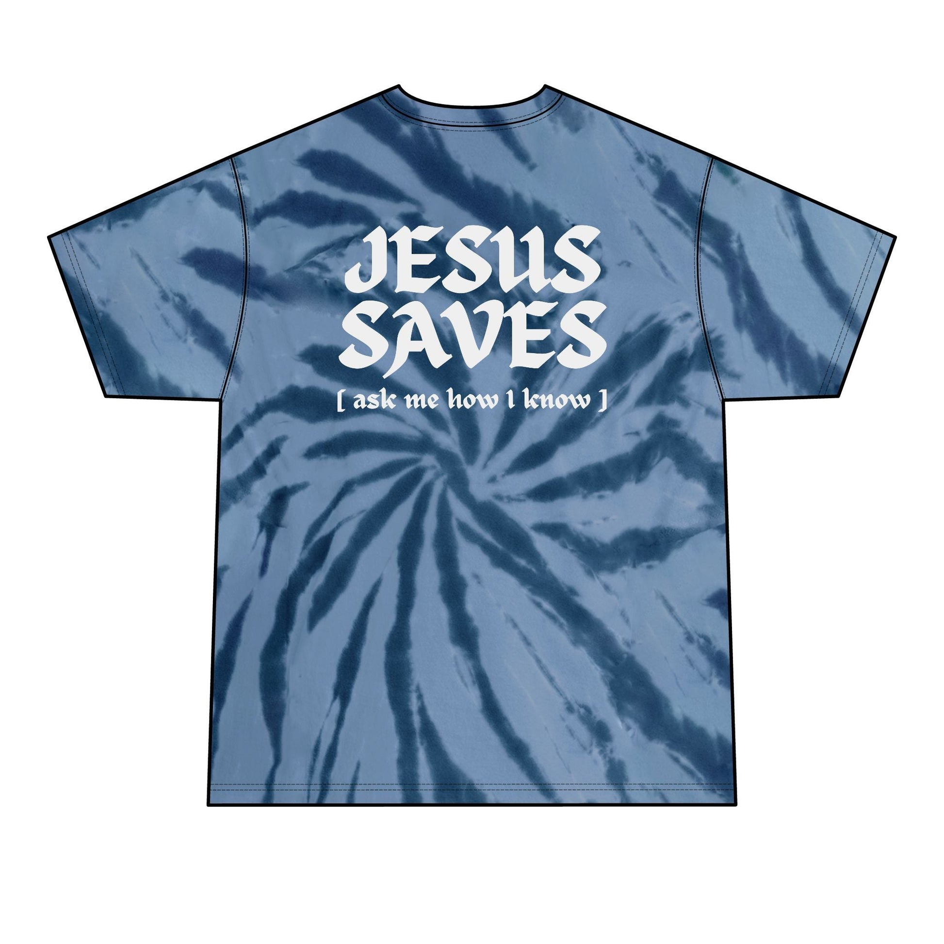 Jesus Saves - Tie - Dye Tee - WISDOM x WONDER