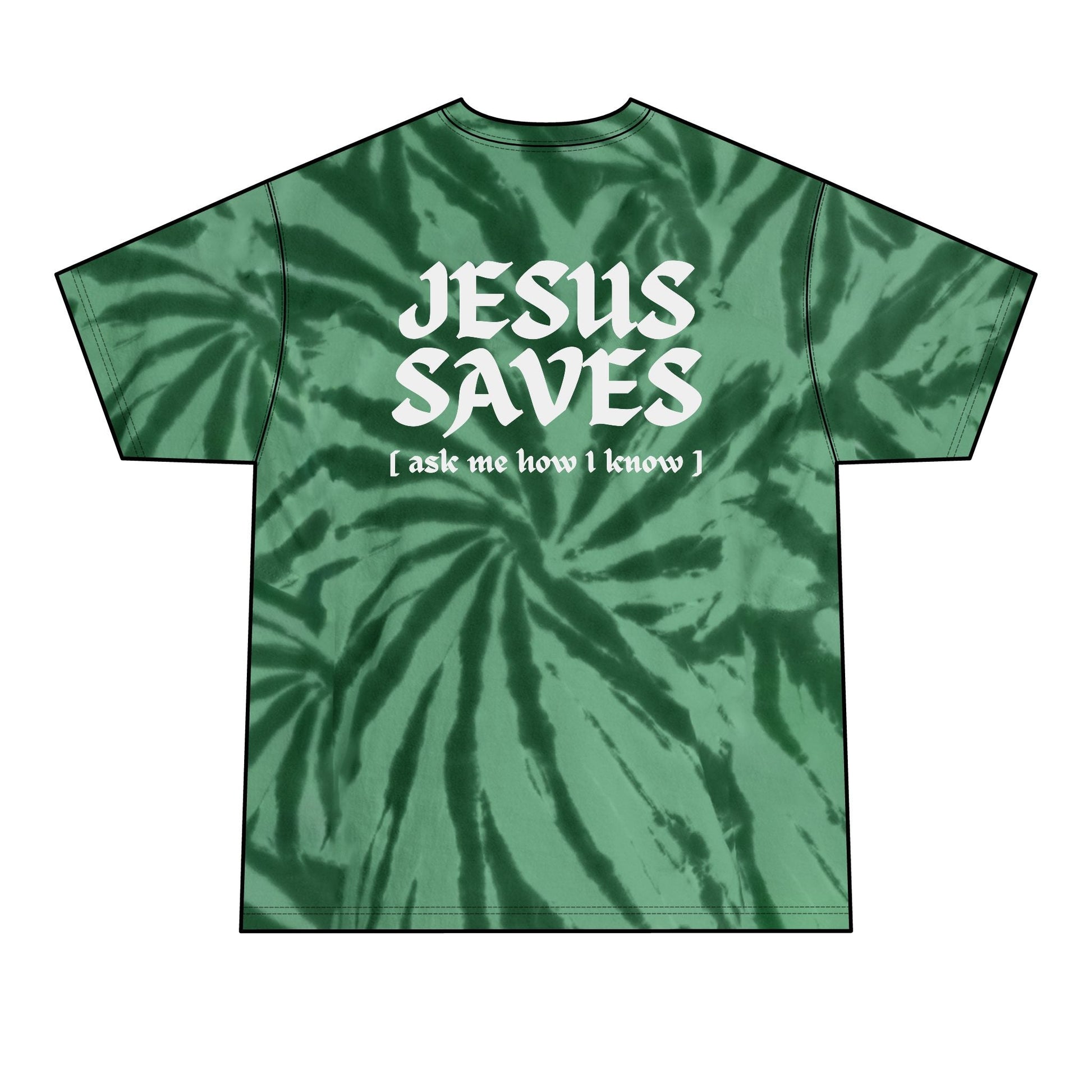 Jesus Saves - Tie - Dye Tee - WISDOM x WONDER