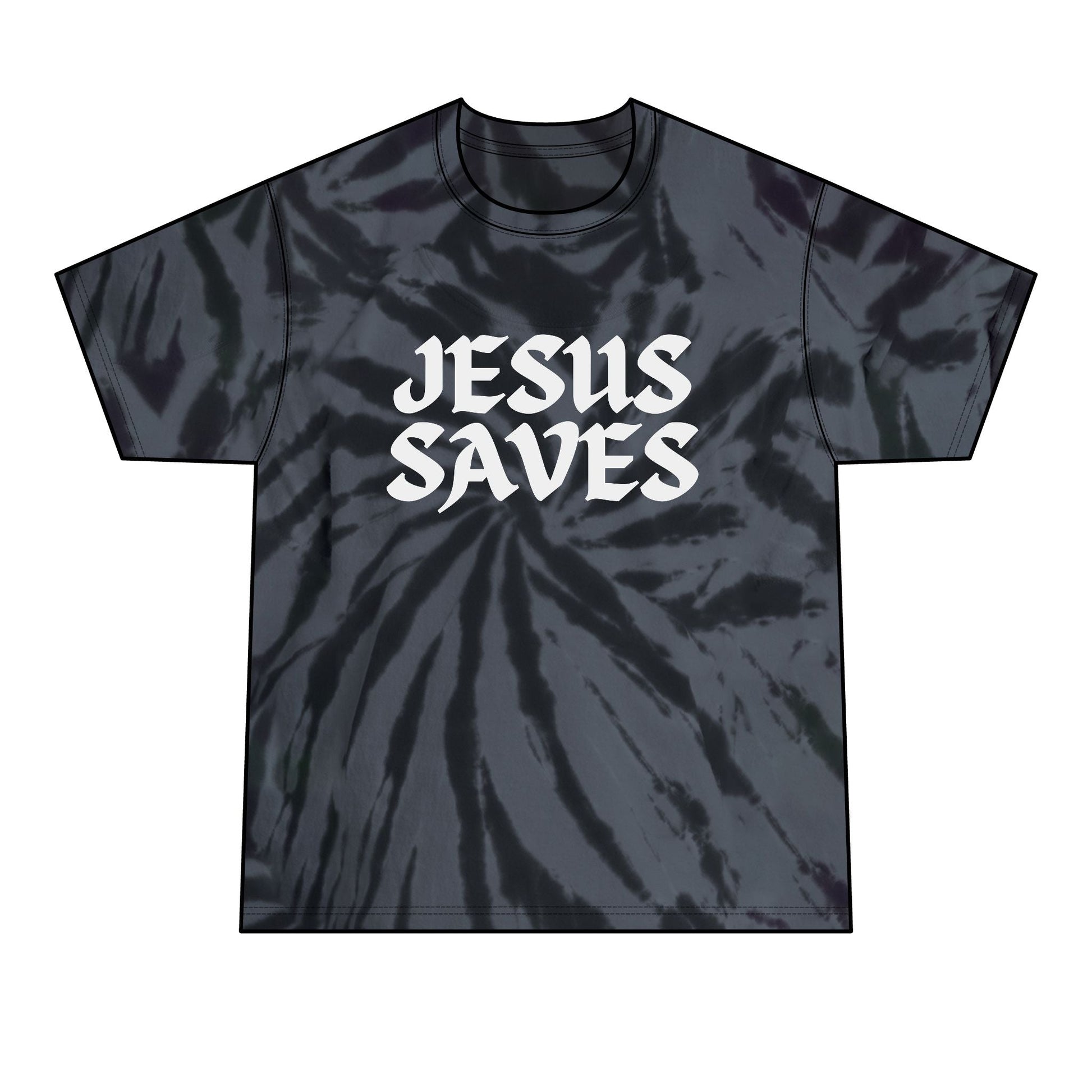 Jesus Saves - Tie - Dye Tee - WISDOM x WONDER