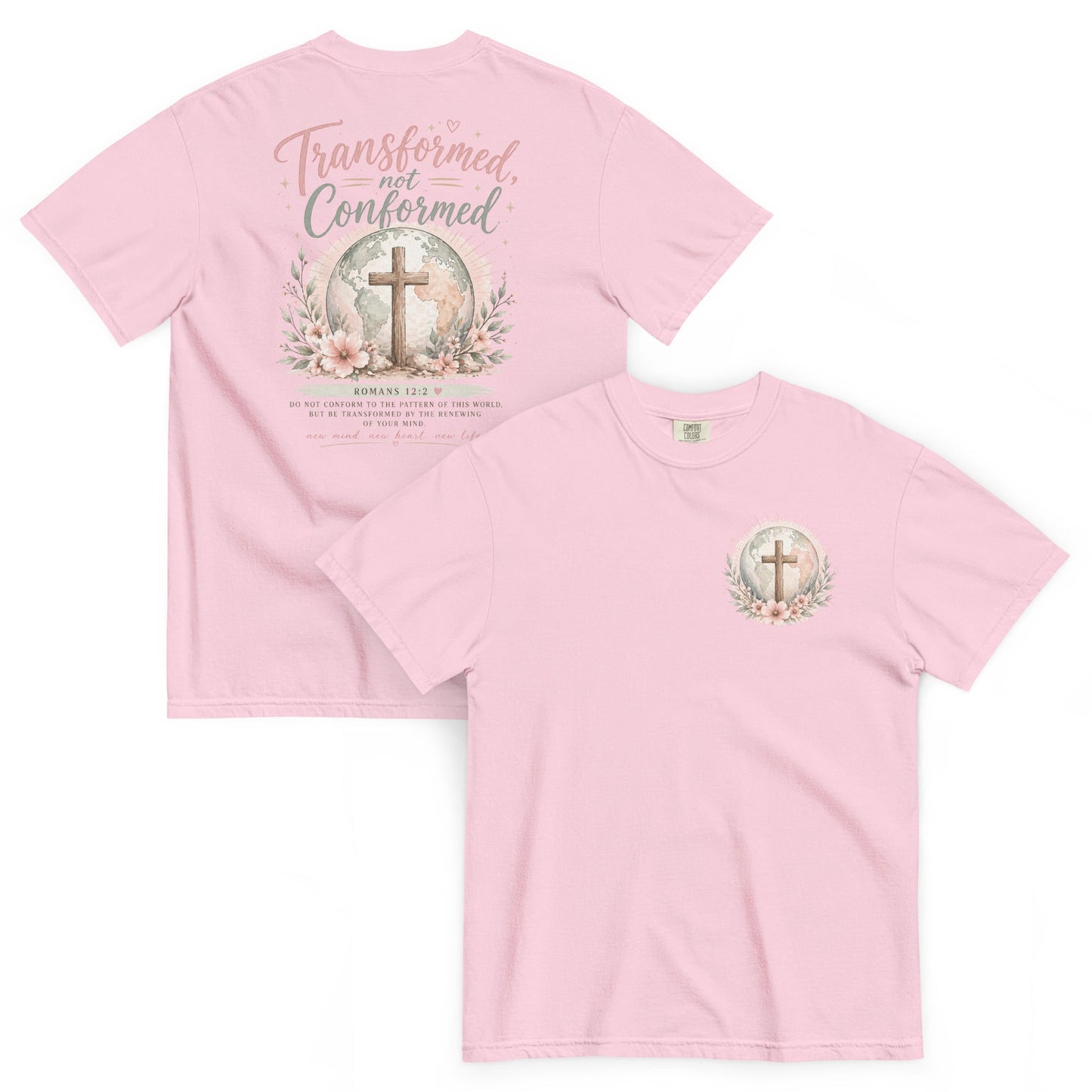Transformed Not Conformed Women’s Tee | Romans 12:2 Christian Shirt | Wisdom x Wonder - WISDOM x WONDER