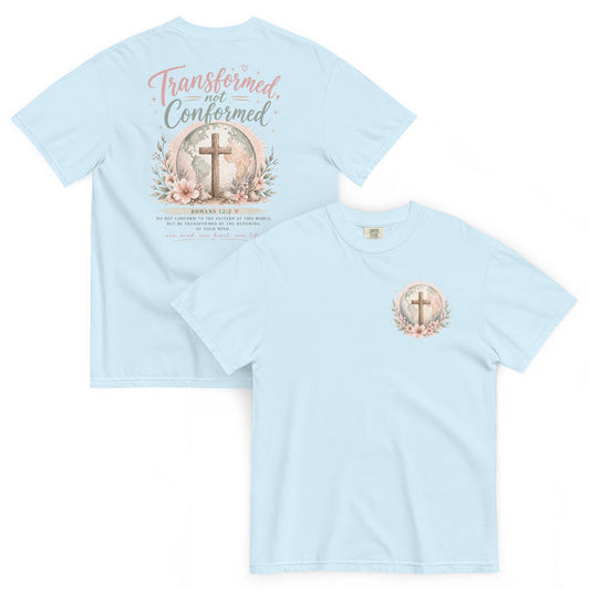 Transformed Not Conformed Women’s Tee | Romans 12:2 Christian Shirt | Wisdom x Wonder - WISDOM x WONDER