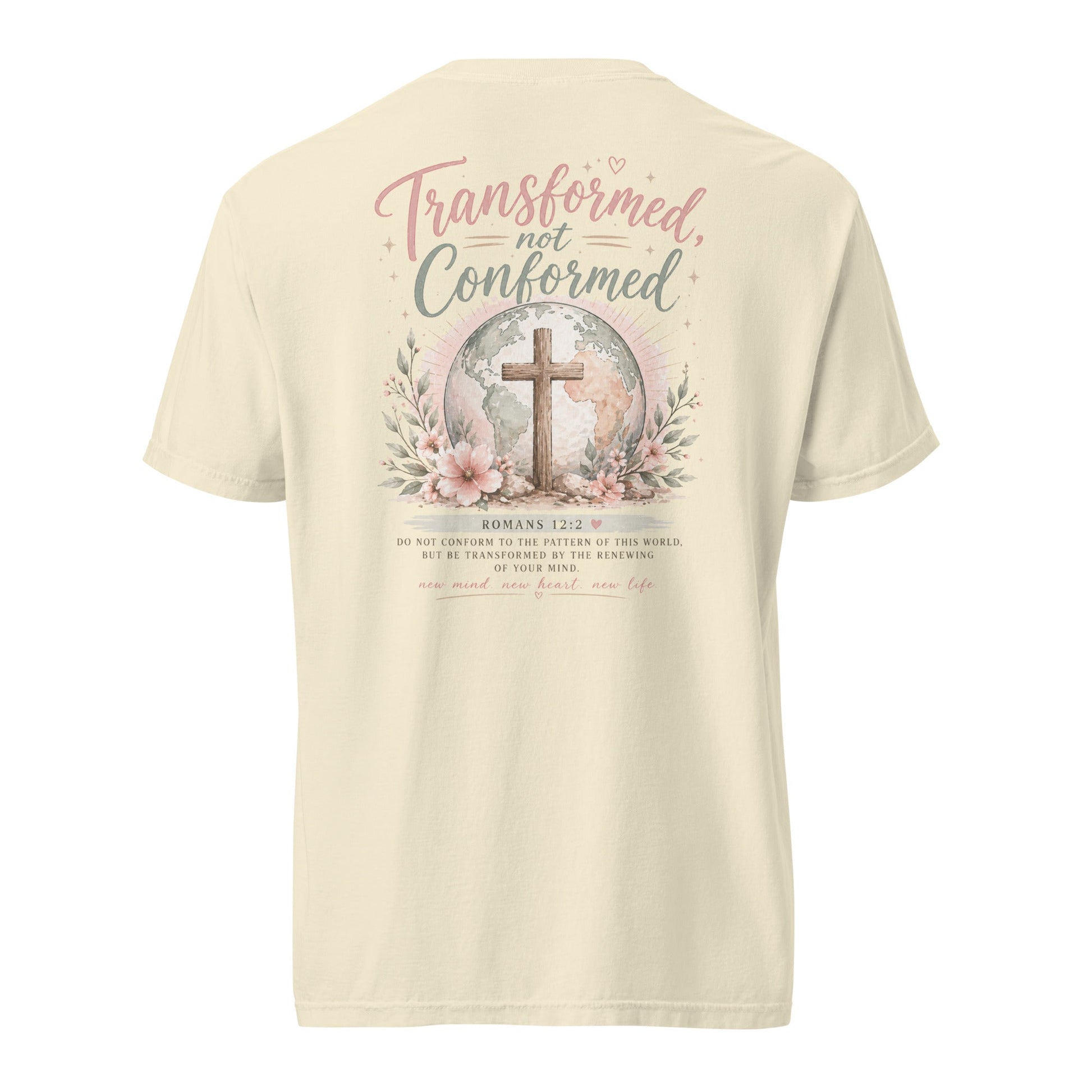 Transformed Not Conformed Women’s Tee | Romans 12:2 Christian Shirt | Wisdom x Wonder - WISDOM x WONDER