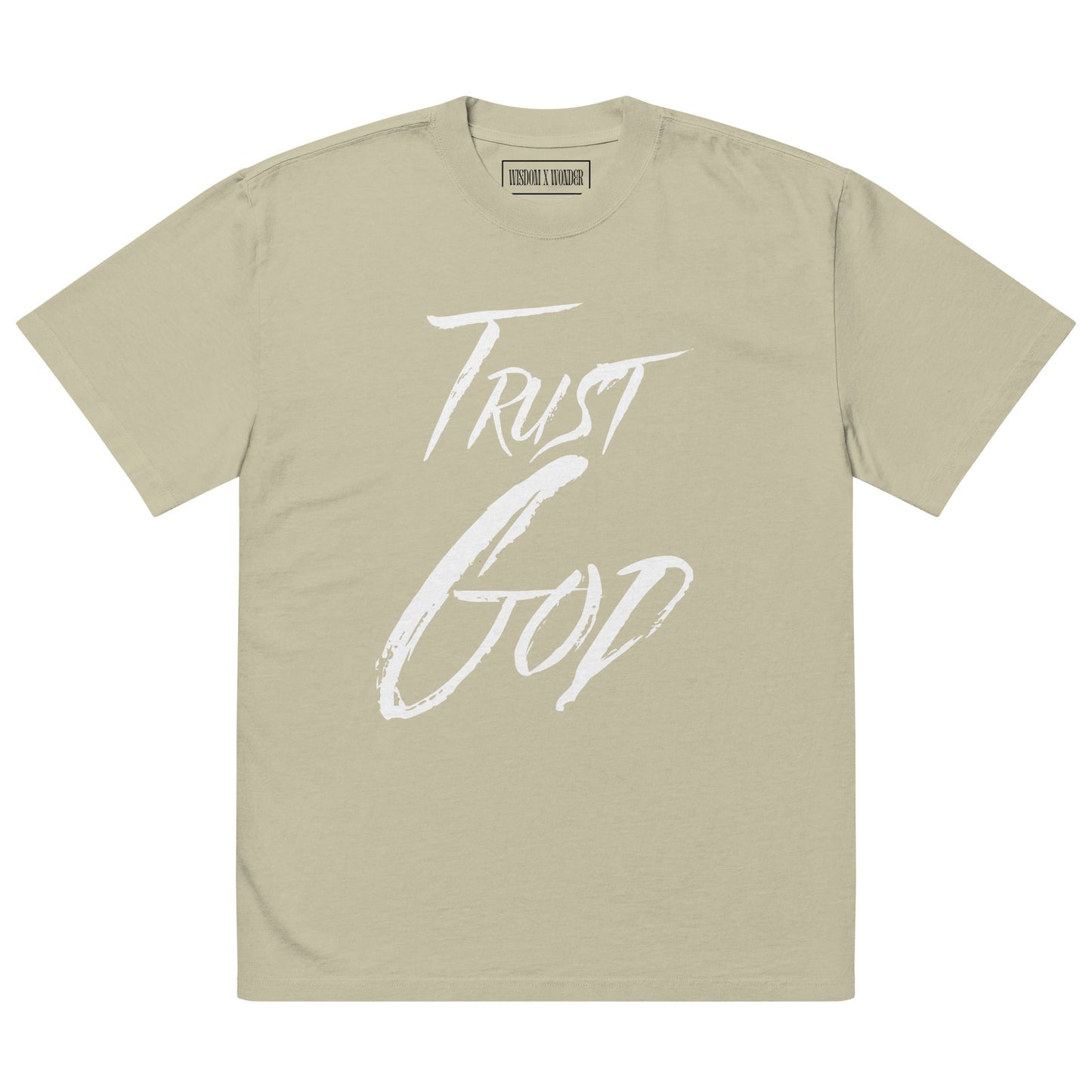 Trust God - Oversized Faded Tee - WISDOM x WONDER