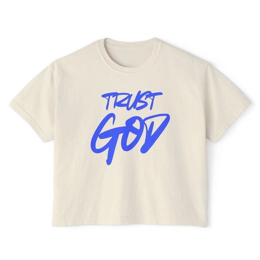 Trust God | Proverbs 3:5 - Women's Boxy Tee - WISDOM x WONDER