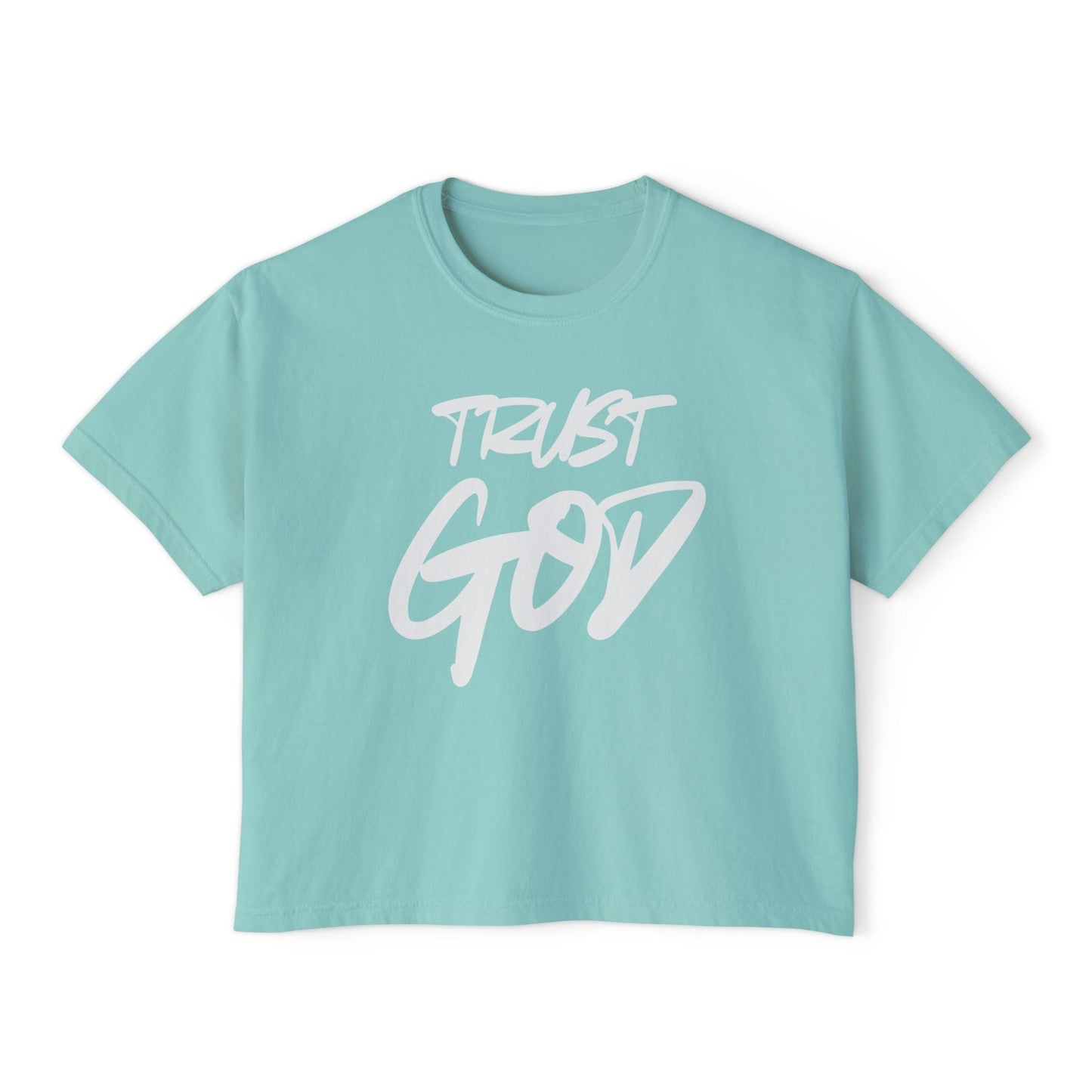 Trust God | Proverbs 3:5 - Women's Boxy Tee - WISDOM x WONDER