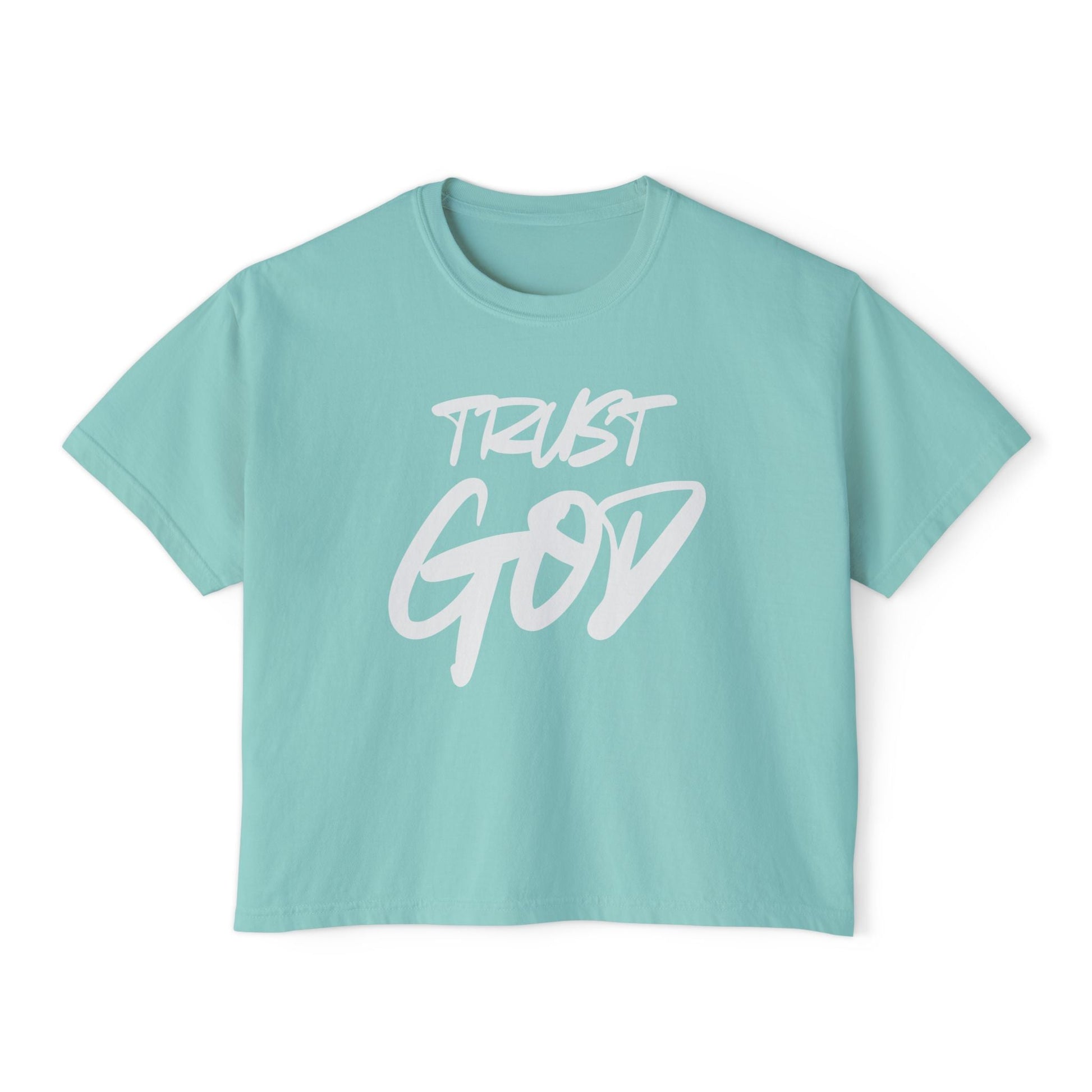 Trust God | Proverbs 3:5 - Women's Boxy Tee - WISDOM x WONDER