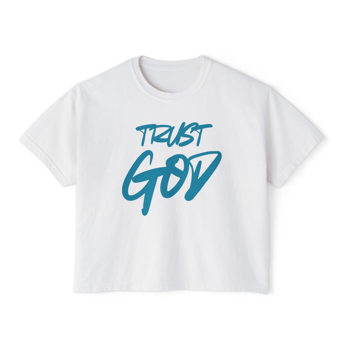 Trust God | Proverbs 3:5 - Women's Boxy Tee - WISDOM x WONDER