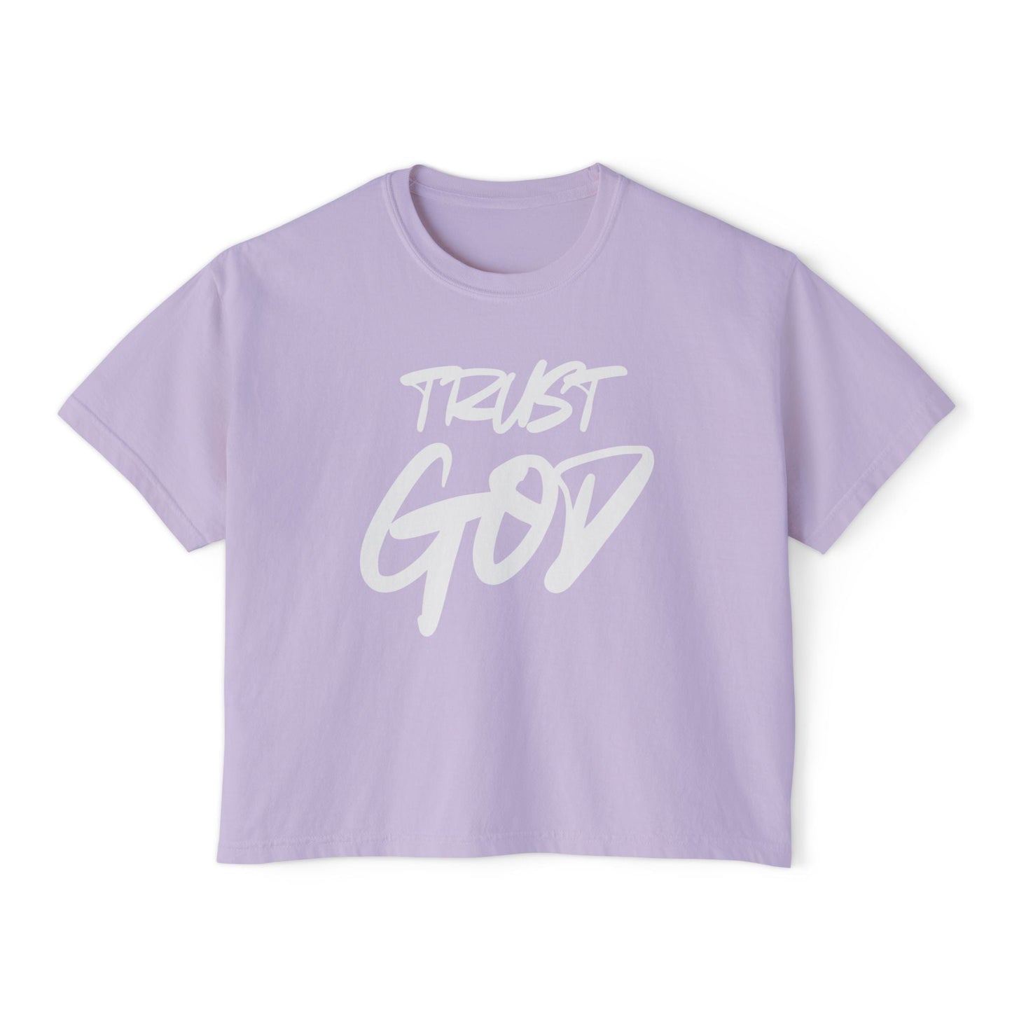 Trust God | Proverbs 3:5 - Women's Boxy Tee - WISDOM x WONDER