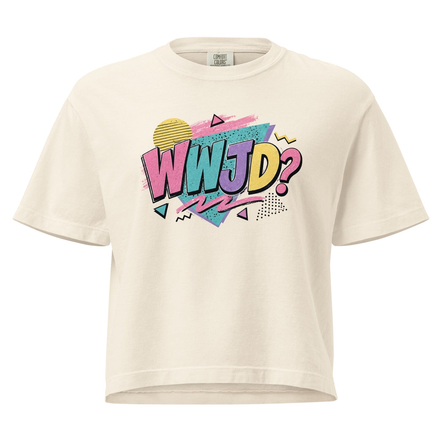 WWJD 90s Throwback BOXY Tee | Christian Shirt | Wisdom x Wonder - WISDOM x WONDER