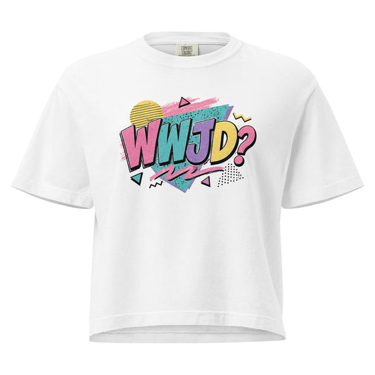 WWJD 90s Throwback BOXY Tee | Christian Shirt | Wisdom x Wonder - WISDOM x WONDER